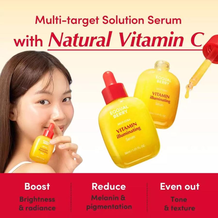 Eqqualberry BAKUCHIOL PLUMPING SERUM 30 ml/VITAMIN ILLUMINATING SERUM 30 ml
