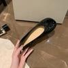 Grape mother studiolee spring and autumn versatile gentle round head bow shallow mouth Korean version flat single shoes women's shoes summer