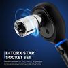 14-teiliges E-Star-Torx-Steckschlüssel-Set für Damen, E4-E24 Außensechskant-Steckschlüssel, für Autoreparaturmechaniker, langlebiges, vielseitiges Handwerkzeug-Set