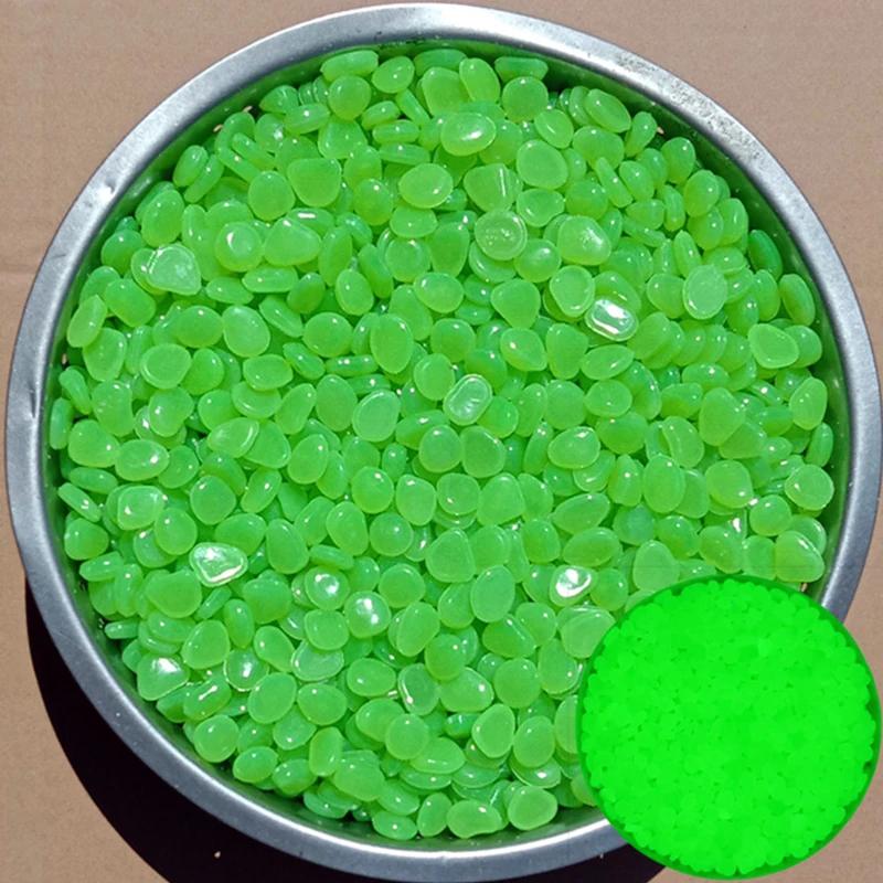1bag Small Luminous Stones Outdoor Walkways Home Garden Yard Decoration Glow in the Dark Fish Tank Pebbles Glowing Stones