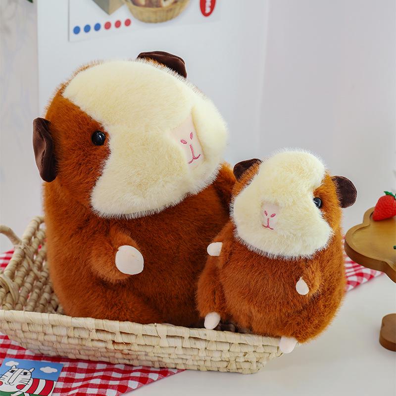 Cute Guinea Pig Plush Toy Figurine for Sleep Decoration and Holiday Gift