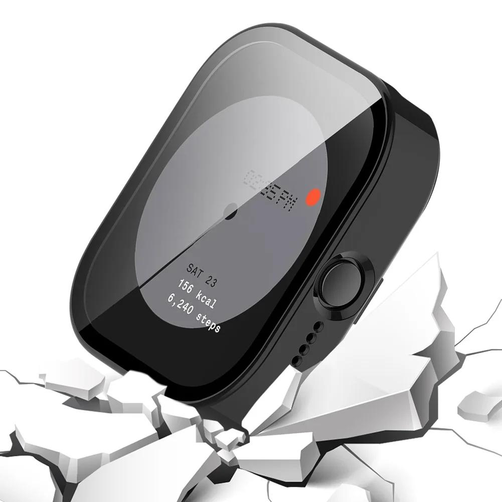 Tempered Glass+PC Case For CMF Watch Pro Glass Screen Protector All-around Protective Frame Bumper Cover For CMF Watch Pro Shell