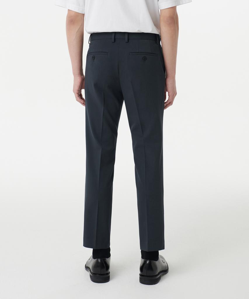 MUSINSA STANDARD Tapered Hidden Banding Crop Slacks [Iron Gray]