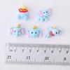 Popular Cartoon Elephant Resin DIY Phone Case, Hair Clip, and Water Cup Sticker Decorations