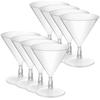 Kichvoe 8pcs 7 Plastic 7 Martini 7 Glasses 760ml 727oz 7 Disposable 7 Glasses 7 Unbreakable 7 Reusable 7 Dessert 7 Cups 7 Shots 7 Margarita 7 Wine 7 I