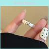 Trendy Korean Inspired Adjustable Open Ring With Unique Smile Face Design For Women