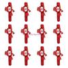 12Pcs Christmas Slap Bracelets Elastic Holiday Party Wristbands Stocking Fillers For Kids Adult Christmas Gatherings