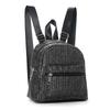 Women's Ethnic-Style Straw Backpack with Double Layer Zipper