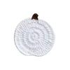 Handmade Crochet Pumpkin Shaped Cup Mat Knitted Yarn Insulation Coaster for Mug Halloween Festival Table Decor