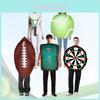 Halloween Party Kostüm Onesie mit Schaumpolsterung Rugby Billard Kostüm Event Jumpsuit Performance
