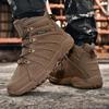 All-Season Tactical Combat Boots: Wear-Resistant, Breathable, Mid-Top Desert Boots for Outdoor Hiking and Training