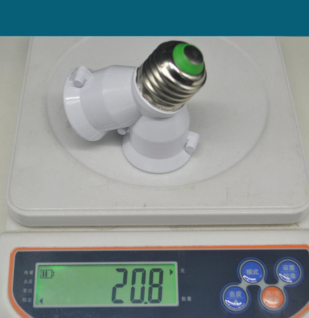 Screw E27 LED Base Light Lamp Bulb Socket E27 To E27/2-head Dual Head  Adapter Lamp Holder E27 Socket Bulb Holder