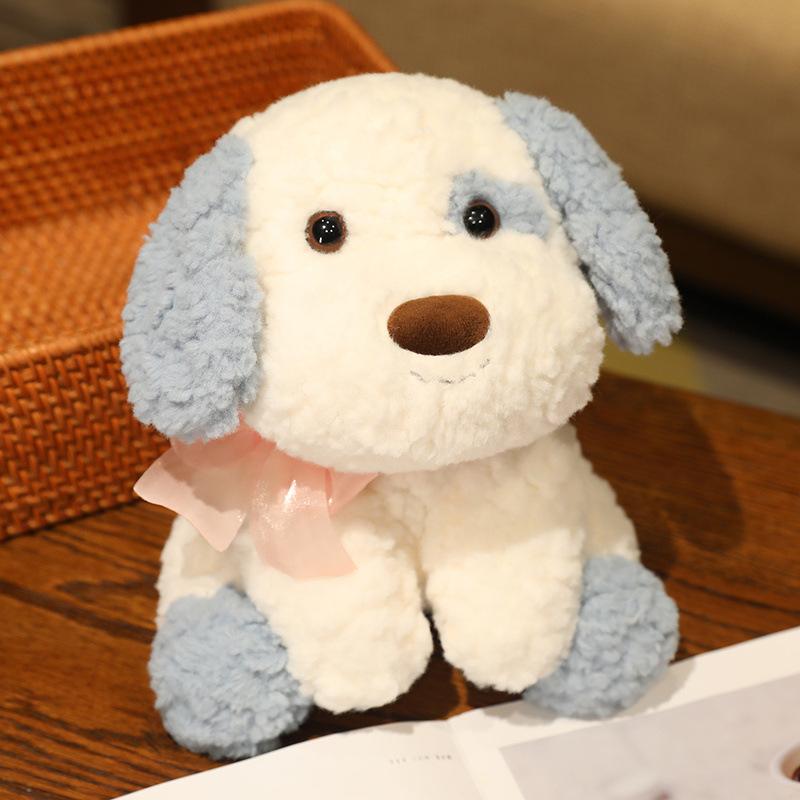 Vycpaná zvířátka Plyšová kreslená postavička Plyšové kudrnaté štěně Simulace panenky v sedě Pes Krásná Kawaii Dárek k narozeninám pro děti