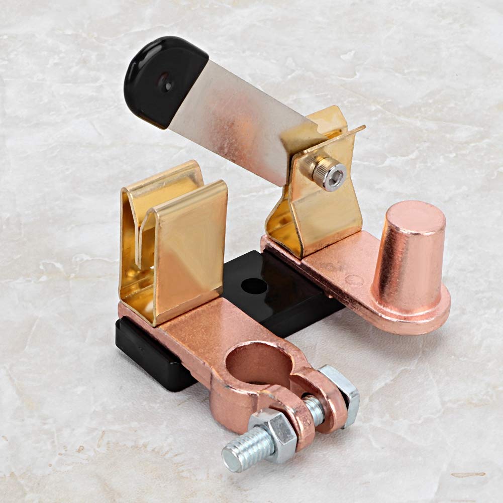 Akozon Power Off Switch 4-6AWG -24V Car High Current Switch Disconnect Top Post Power Off Switch