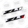 Metall ZL1 Karosserie-Plakette 3D Heck-Buchstaben-Emblem Kofferraum-Aufkleber für Chevrolet Camaro Super Hornet Captiva Malibu Autozubehör