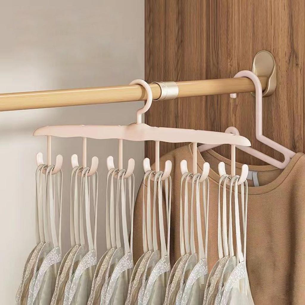 360 Degree Rotating Clothes Hanger With Waved Designs for Space Saving Home Dormitory Storage Organization