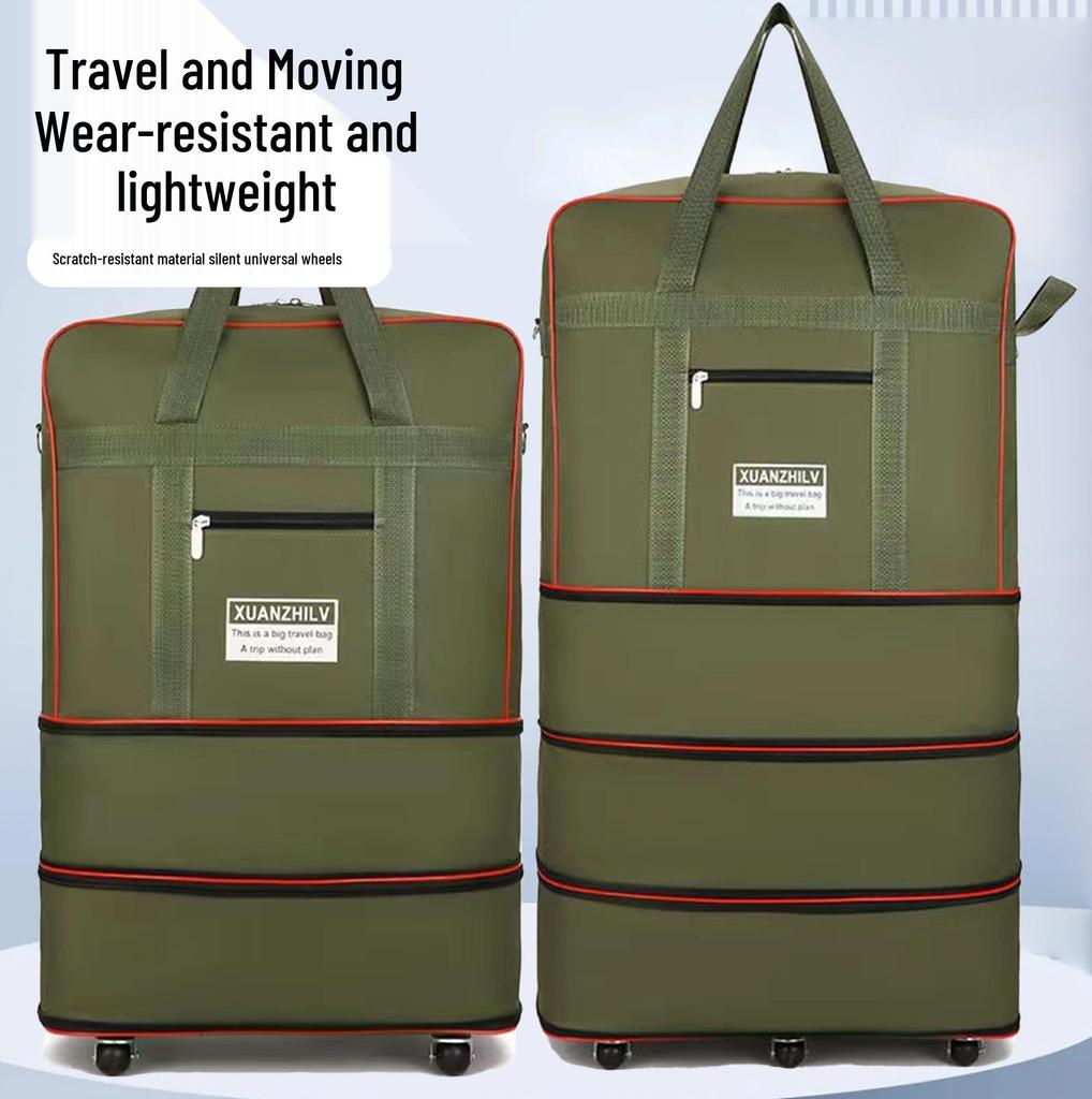 Expandable Foldable Travel Luggage with Universal Wheels - Large Capacity 158 Air Checked Baggage
