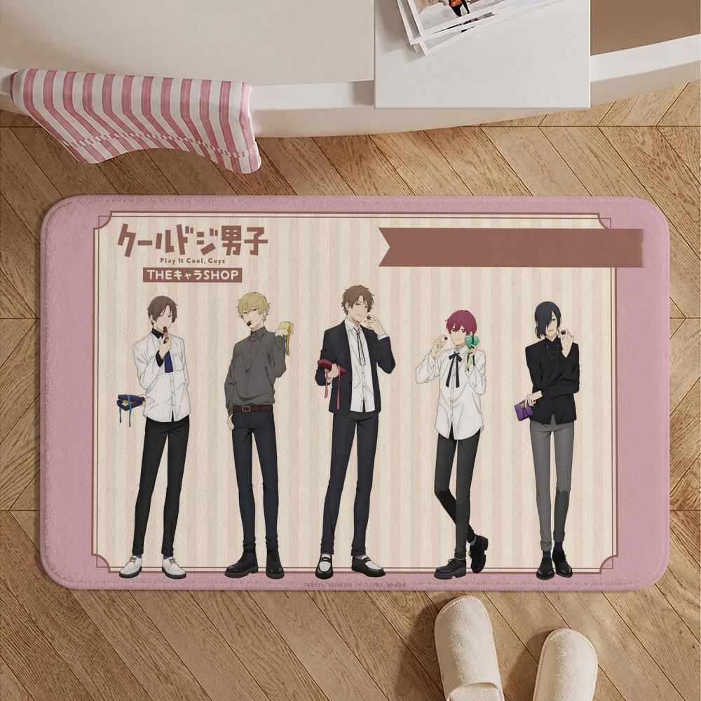 Anime-Cool Doji DanshiS Floor Mat Soft Non-Slip Bath Mat, Bedside Carpet, Absorbent Doormat for Home