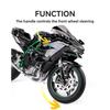 Diecast Spray 1/6 Kawasaki H2R Alloy Racing Motorcycle Model Sound and Light Bootable Motorbike Toy Birthday Gift for Boyfriend