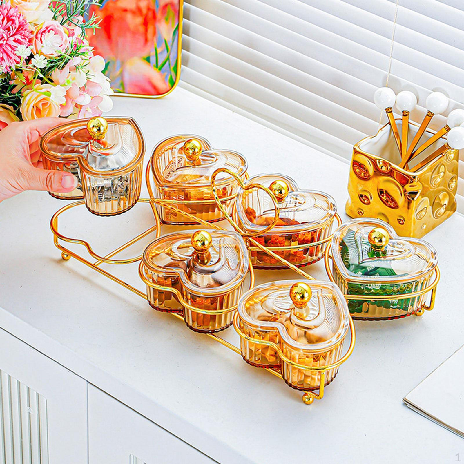 

Фруктовая тарелка, разделенные сервировочные миски, столовые приборы, бытовая посуда, с крышкой, салатницы, витрина для закусок янтарь