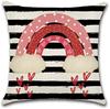 Valentine's Day pillowcase decoration home love rainbow decoration pillowcase Valentine's Day decoration cushion cover