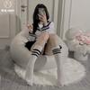 Sex Underwear College Wind Cotton Thick Black and White Striped Stockings Three-bar Knee High Stockings Student Socks