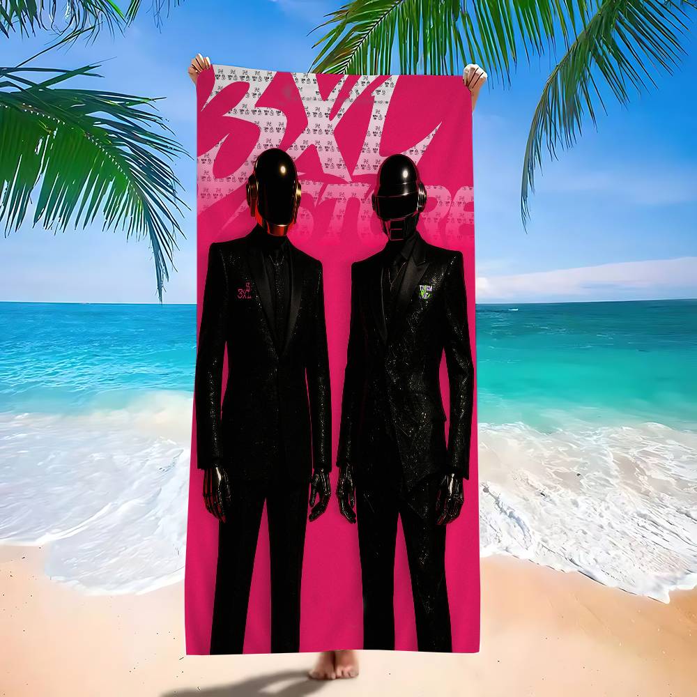 Asciugamani da Spiaggia in Microfibra Grandi Daft Punk Asciugamano Asciugatura Rapida Asciugamani da Spiaggia Sabbiosa Asciugamano per Piscina per Viaggio Nuoto Piscina Yoga