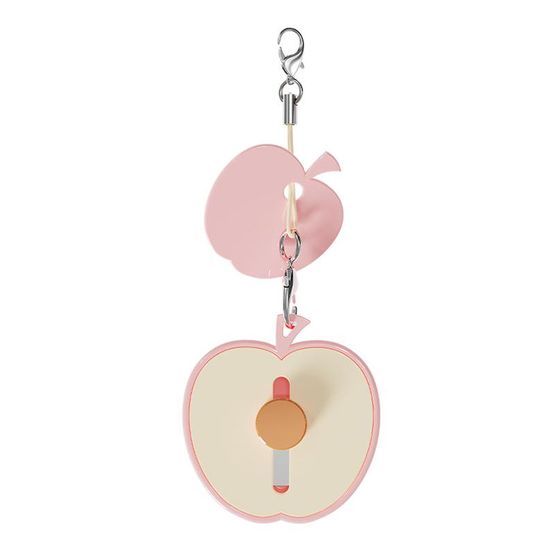 

1 шт. Овощечистка для киви с брелоком, резак для апельсинов, овощная, из нержавеющей стали, портативная, для ручной очистки картофеля, кухонная розовый