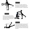 Pilates Bar with Resistance Band Strength Training Body Stretching Leg Hip Waist Arm Exercise Bar Home Gym Workout Men Women Fitness Equipment