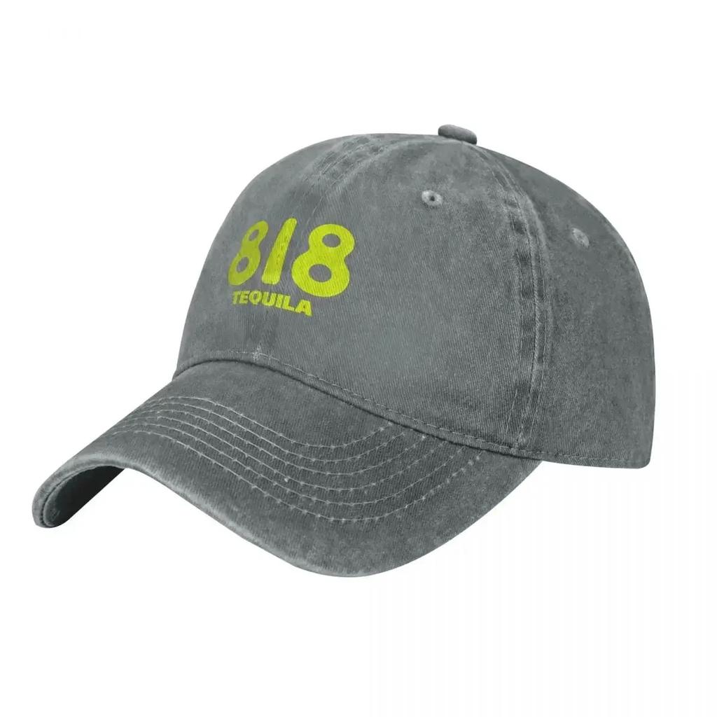 818 Tequila Yellow Logo Denim Baseball Cap Wine Hunting Camping Trucker Hat Summer Unisex Men Casual Design Baseball Caps