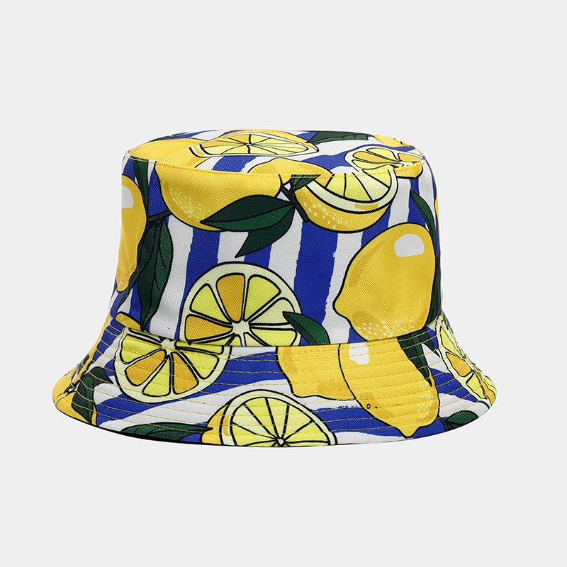 Unisex-Sonnenhut mit Fruchtmuster für Freizeitaktivitäten im Freien und Sommerreisen