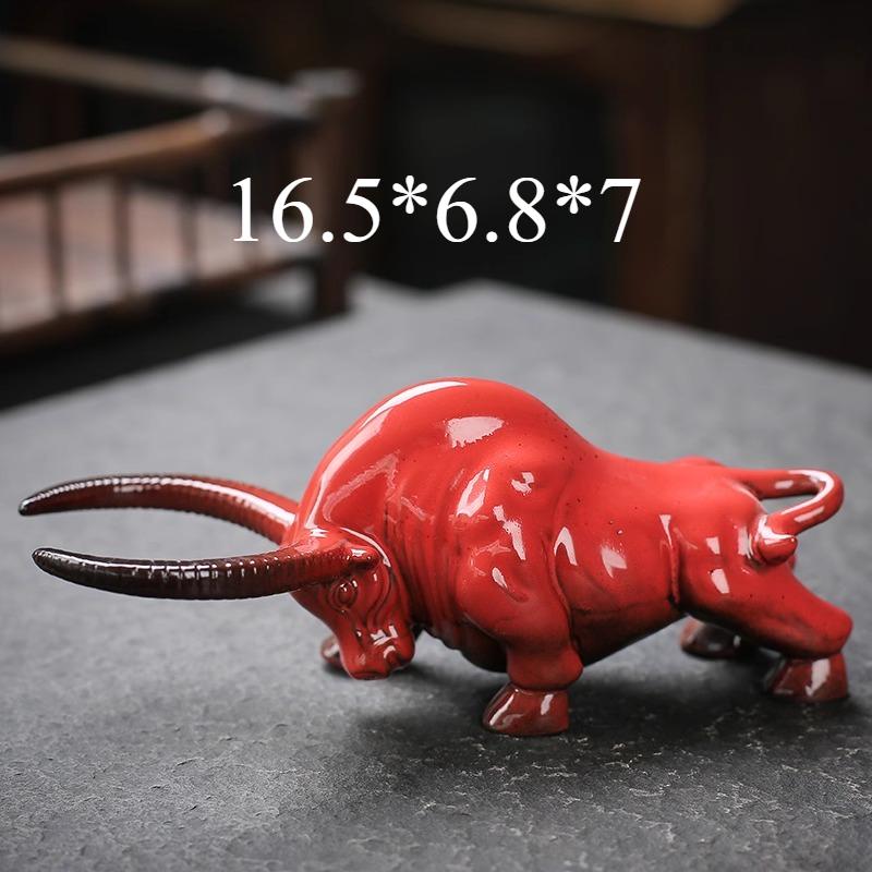

Purple Clay Kiln Transformed Into Glazed Tea Pets Tea Set Accessories Niuqi Soaring Ornament Manual Tea Playing Tray