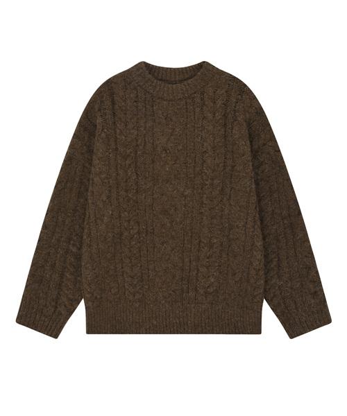 Greatest Cable Knit Brown Free