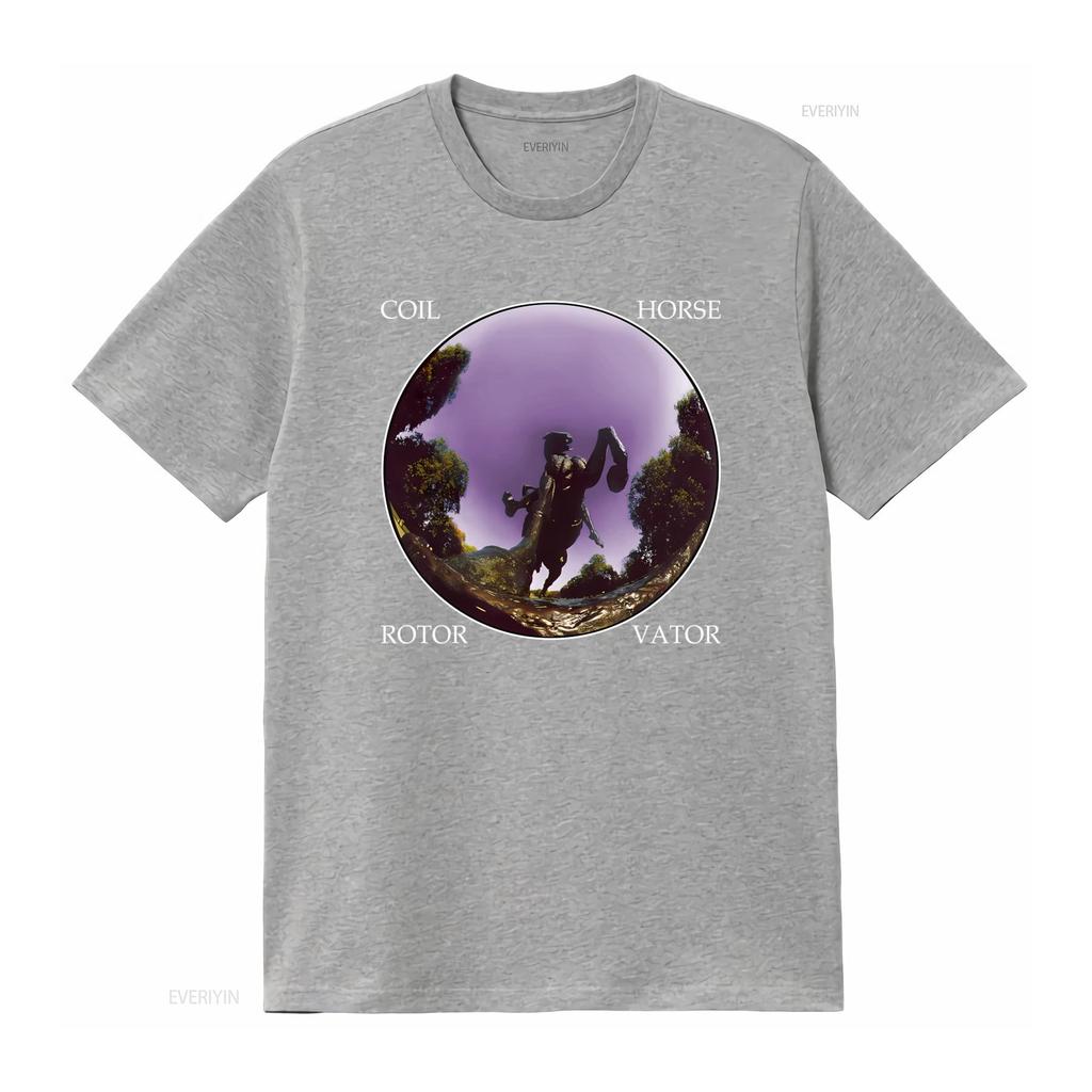 T-shirt con Stampa Rotorvator Cavallo per Uomo Design Artistico Unico Tessuto Comodo Perfetta per l'Uso Casuale lavata vintage