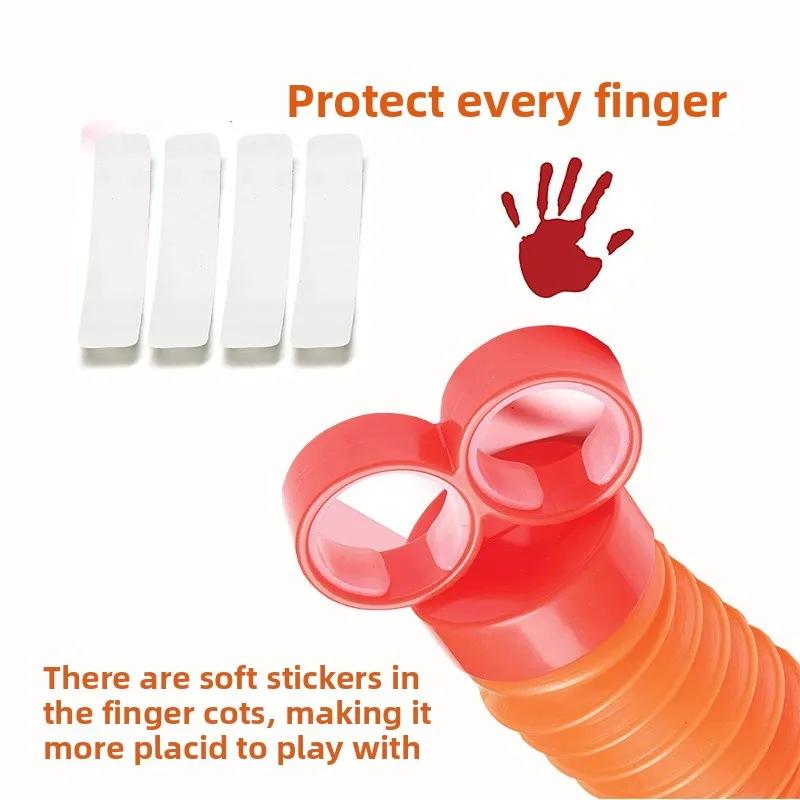Sensory Tubes Pop Tubes Elastic Fidget Toys Extendable for Adults Party Gift Funny Stress Relief Lobster Shape Finger Pull Tube