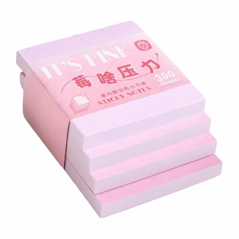 300pcs Removable Sticky Notes Square Sticky Note Pads Durable Sticky Memo Tabs  Annotation