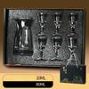 Super Cheap Shot Glasses Set Gift Box European Classic Clear Baijiu Cup Suit 1 Pc Decanter 6 Pc Shot Cup Vodka Liquor Bullet Cup