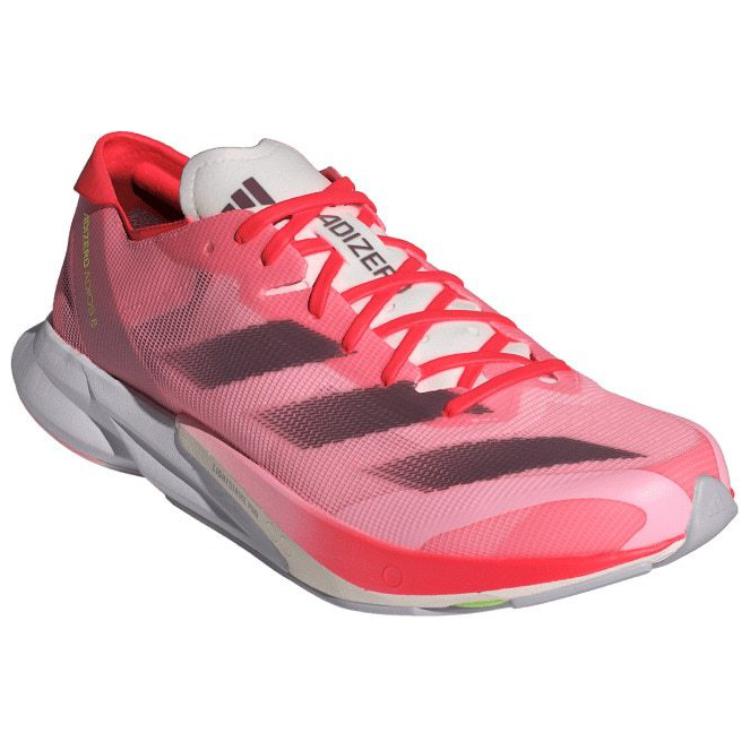Adidas Adizero Adios 8 Fashion Comfortable Breathable Low-Top Running Shoes Women Sneakers Pink White Black ID3632
