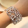 Y&S Fashionable Stainless Steel Bracelet Non-fading Wide Bracelet Elegant and Upscale for Women Suitable for Parties and Gifts