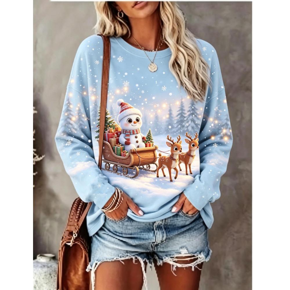 Women'S Pink Cute Skull And Bone for All-Over Print Crew Neck Long Sleeve