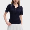 Fila Heritage Casual Slim Fit Short Sleeve Knit Top Women Tops F11W638410F-DB