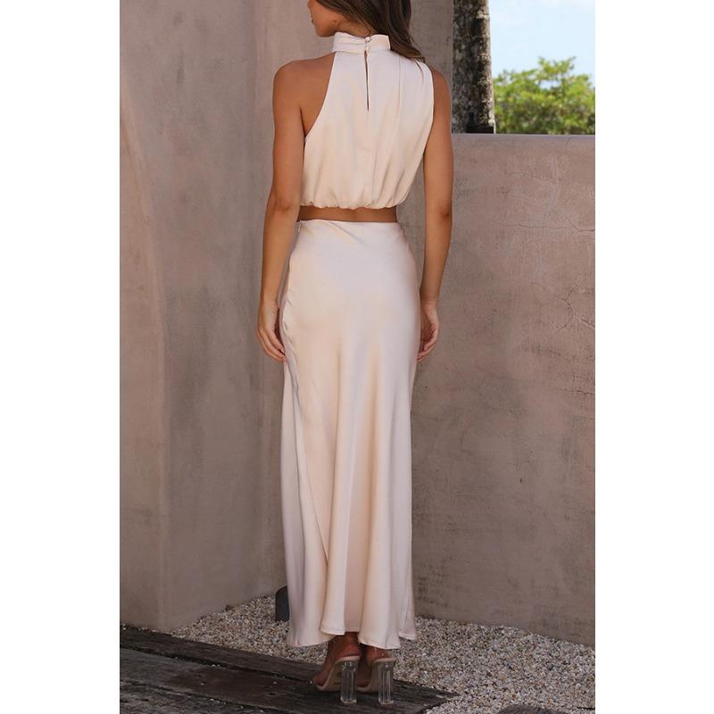 Women's New Spring and Summer Satin Multi-colour Slimming Leisure Two-piece Suit