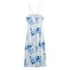 Fashion Style 2024 Summer New Arrival Women's Strap Flower Print Intimates Style Mid Length Long Length Dress 2492005