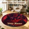 Pet Sematary Personalized Round Rug Support Custom Name, Soft Home Decor Mat