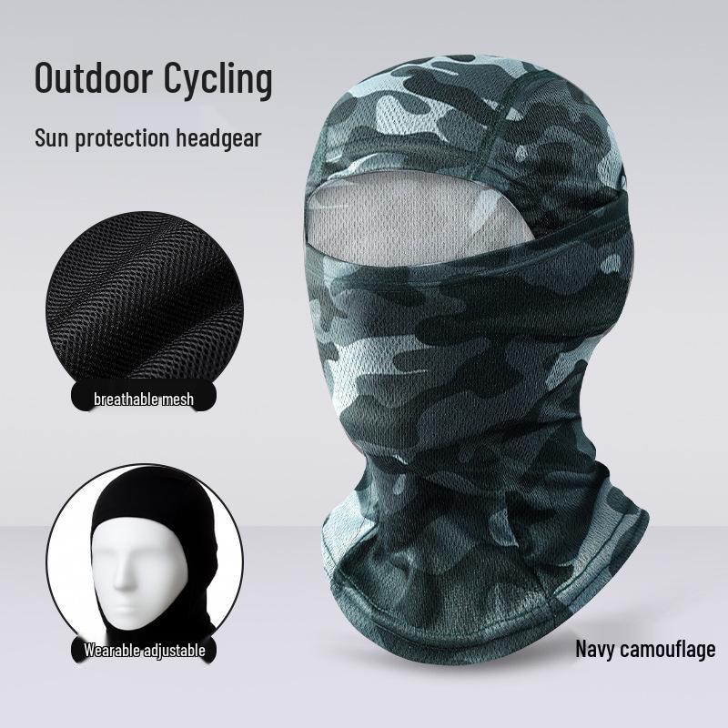 Quick-Dry Multifunctional Summer Cycling Face Mask: Breathable, Sun-Protective, Ice Silk Balaclava & Headband