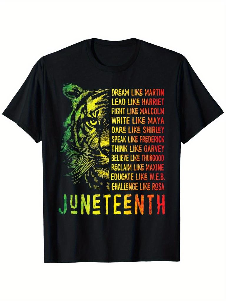 Men' & Women' Juneteenth T-Shirt - Dream Like Leaders Black History Month Shirt, Soft Breathable Cot