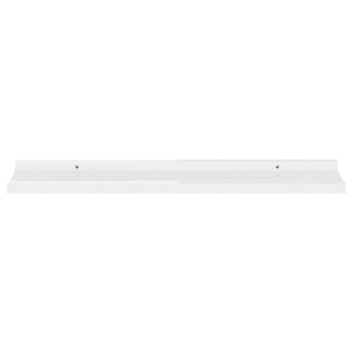 VidaXL Wall Shelves 4 Pcs High Gloss White 80x9x3 Cm