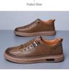 2025 Spring/Autumn Men's Genuine Leather Sneakers - Versatile, Breathable, and Soft Sole Casual Shoes