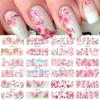 Nail Art Sticker, Spring And Summer Flower And Grass Series, Zou Ju Flower Watermark Nail Sticker