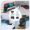 170W Electric Cordless Oscillator, Home Pruning Saw Multi-function Trimmer/Shovel/Cutting Saw Tools For 18V/21V Makita Battery